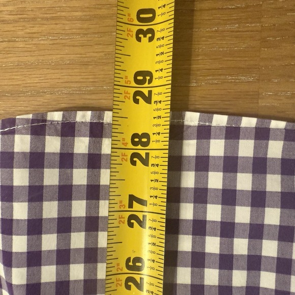 J. Crew Men's Slim‎ Shirt Size XL Purple Gingham Preppy Career Polished Trendy - Picture 11 of 13